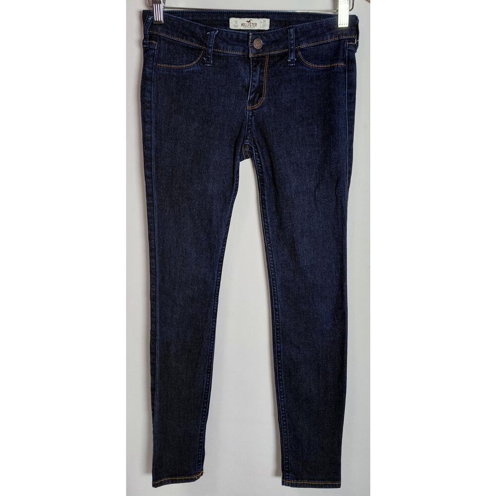 HOLLISTER CALIFORNIA Skinny Jeans Dark Wash Solid Denim Women Size 1S